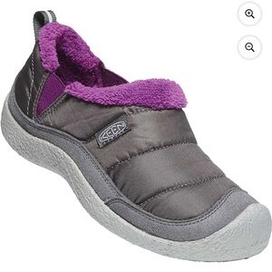 KEEN Howser Outdoor/Indoor Slip-On Shoes - Black , Gray, and Purple.